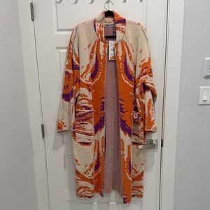 Zara Orange and Purple Trench Coat